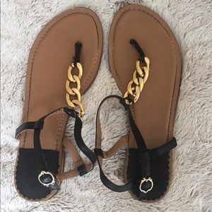 C. Wonder gold chain sandals